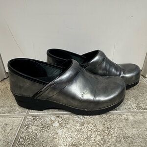 Silver Dansko Clogs